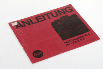 Leica Bedienungsanleitung für Motor-Drive R4