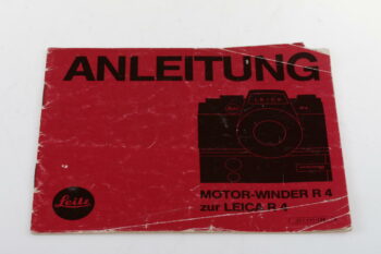 Leica Bedienungsanleitung für Motor-Drive R4
