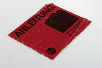 Leica Bedienungsanleitung für Motor-Drive R4