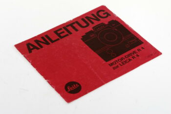 Leica Bedienungsanleitung für Motor-Drive R4