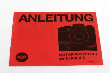 Leica Bedienungsanleitung für Motor-Drive R4