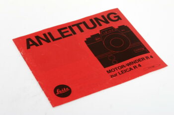 Leica Bedienungsanleitung für Motor-Drive R4