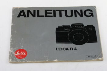 Leica Bedienungsanleitung für R4