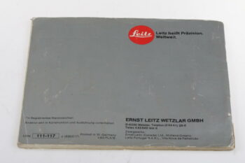 Leica Bedienungsanleitung für R4