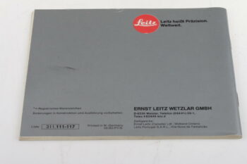 Leica Bedienungsanleitung für R4