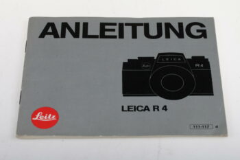Leica Bedienungsanleitung für R4