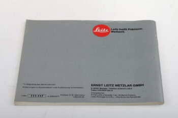 Leica Bedienungsanleitung für R4