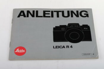 Leica Bedienungsanleitung für R4