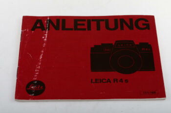 Leica Bedienungsanleitung für R4s