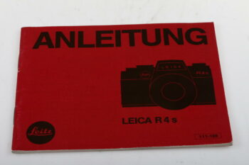 Leica Bedienungsanleitung für R4s