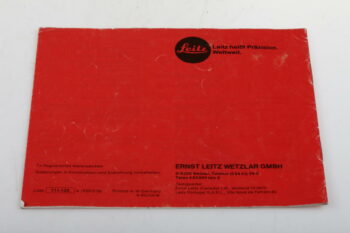 Leica Bedienungsanleitung für Motor-Drive R4