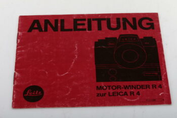 Leica Bedienungsanleitung für Motor-Drive R4