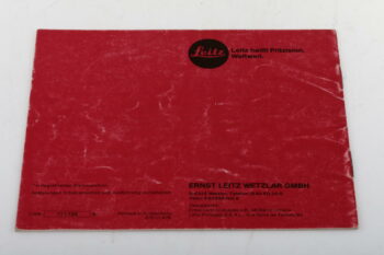 Leica Bedienungsanleitung für Motor-Drive R4