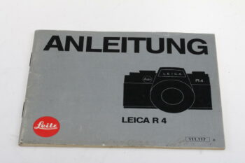 Leica Bedienungsanleitung für R4