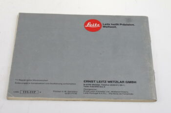 Leica Bedienungsanleitung für R4