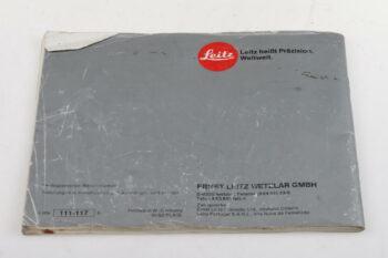 Leica Bedienungsanleitung für R4