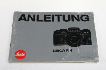 Leica Bedienungsanleitung für R4