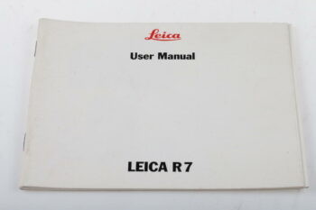 Leica Bedienungsanleitung für R7 - Englisch