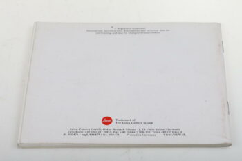 Leica Bedienungsanleitung für R7