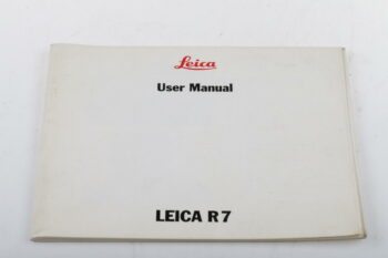 Leica Bedienungsanleitung für R7 englisch