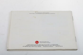 Leica Bedienungsanleitung für R7