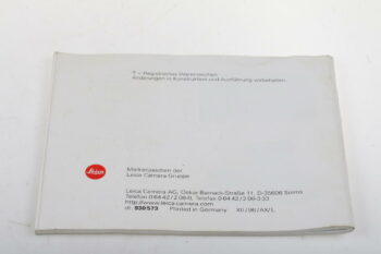 Leica Bedienungsanleitung für R8