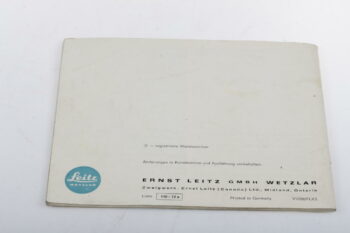 Leica Bedienungsanleitung für M4