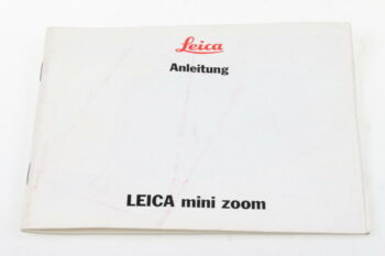 Leica Bedienungsanleitung für mini zoom