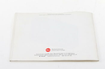 Leica Bedienungsanleitung für mini zoom