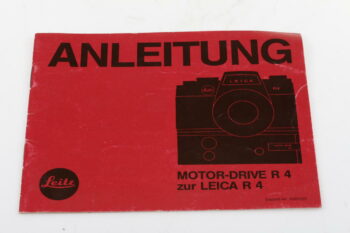 Leica Bedienungsanleitung für Motor-Drive R4