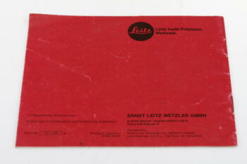 Leica Bedienungsanleitung für Motor-Drive R4