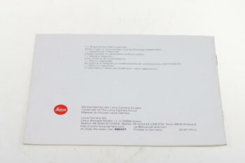 Leica Bedienungsanleitung für Trinovid 8x20 und 10x25 BC/BCA
