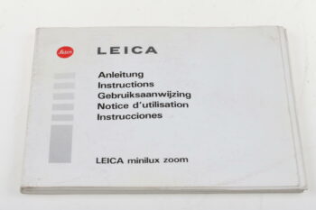 Leica Bedienungsanleitung für minilux zoom