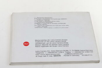 Leica Bedienungsanleitung für minilux zoom