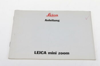 Leica Bedienungsanleitung für mini zoom