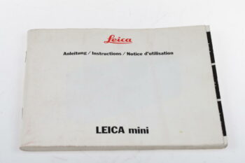 Leica Bedienungsanleitung für mini