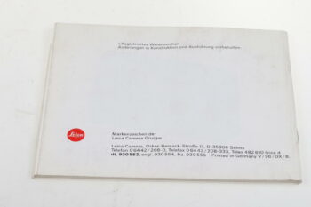 Leica Bedienungsanleitung für mini 3