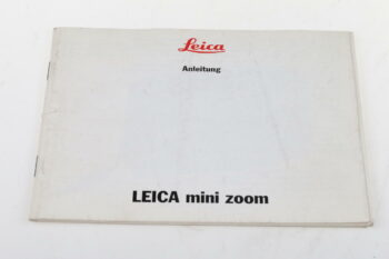 Leica Bedienungsanleitung für mini zoom