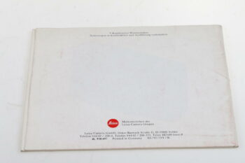 Leica Bedienungsanleitung für mini zoom