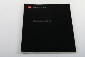 Leica Gebruiksaanwijzing Leica D-Lux 3 (Manual)