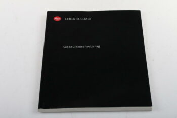 Leica Gebruiksaanwijzing Leica D-Lux 3 (Manual)