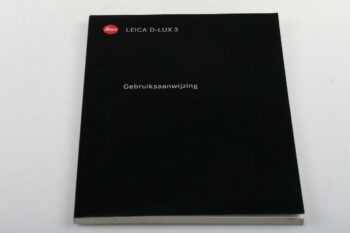 Leica Gebruiksaanwijzing Leica D-Lux 3 (Manual)