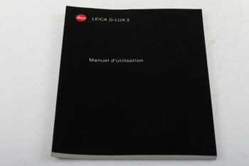 Leica Manuel d`utilisation D-LUX 3