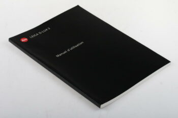 Leica Manuel d`utilisation D-LUX 3