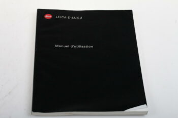 Leica Manuel d`utilisation D-LUX 3