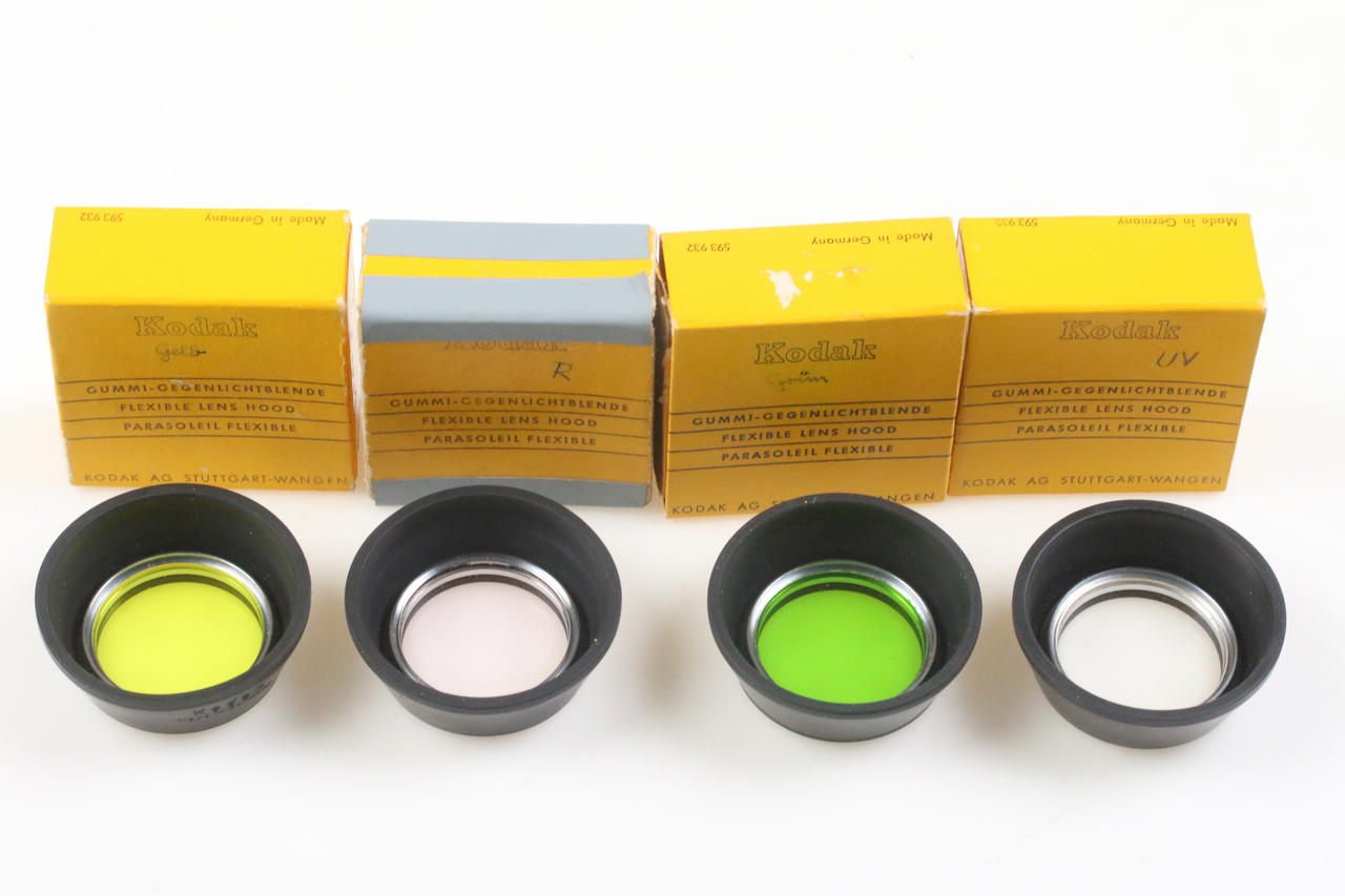 Kodak Gummi- Gegenlichtblenden mit Filter UV/R/Gr/G - Image 2