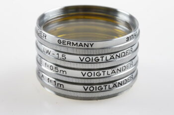 Voigtländer Filtersatz 40,5mm UV, Gelb G3, Focar 0,5 und 1m