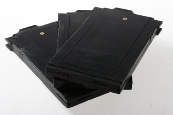 Holzkassetten für Glasplatten schwarz (12x22,5cm) - 6 Stück