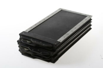 Holzkassetten für Glasplatten schwarz (11,5x24cm) - 3 Stück