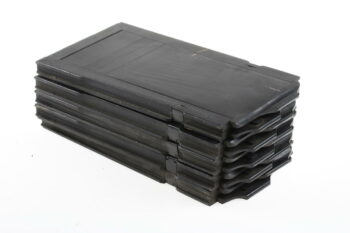 Holzkassetten für Glasplatten schwarz (11,5x22,7cm) - 5 Stück